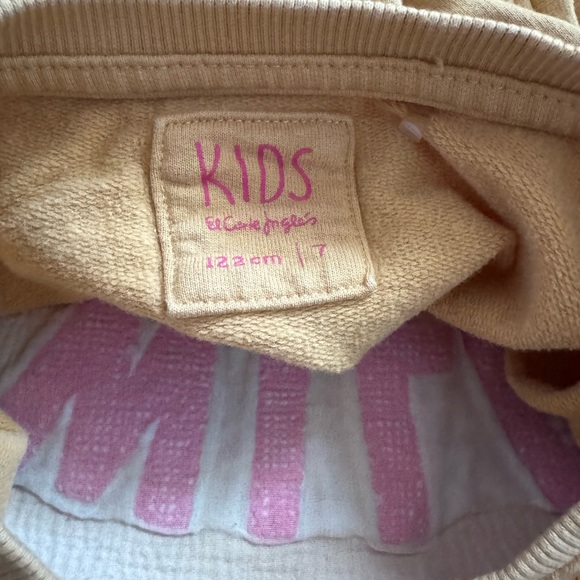 El Corte Inglés Girls ‘Wild Spirit’ Chenille Letters Sweatshirt -Size 7 (SPAIN) - Picture 3 of 6